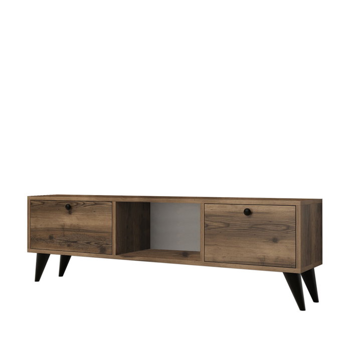 Hanah Home Serenat 1210 Soporte para TV Nogal y Negro Hanah Home Serenat 1210 Soporte para TV Nogal y Negro